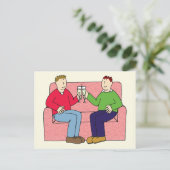 Gay Jubileum Gefeliciteerd Briefkaart (Staand voorkant)