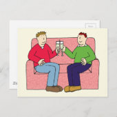 Gay Jubileum Gefeliciteerd Briefkaart (Voorkant / Achterkant)