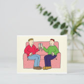 Gay Jubileum Gefeliciteerd Briefkaart (Staand voorkant)