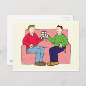 Gay Jubileum Gefeliciteerd Briefkaart (Voorkant / Achterkant)