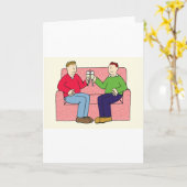 Gay Jubileum Gefeliciteerd Kaart (Gele Bloem)