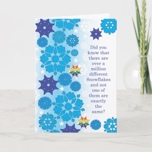 Gay Kaarten - Sneeuwvlokken (Voorkant)