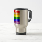 Gay - Keep Calm Message - Coffee-reismuis Reisbeker (Voorkant rechts)