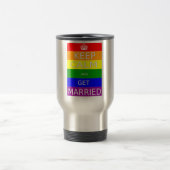 Gay - Keep Calm Message - Coffee-reismuis Reisbeker (Center)