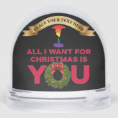 Gay Kerstmis gepersonaliseerde gift Sneeuwbol (Achterkant)