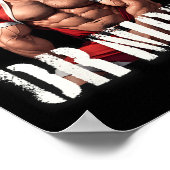 Gay Kerstmuscle Daddy Beer Aardige Kerstman Pride Poster (Hoek)