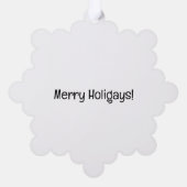 Gay Kerstster met LGBT vlag Ornament Kaart (Achterkant)