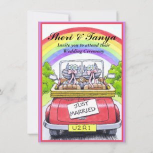 Gay Lasbian Wedding Ceremony Announce Kaart