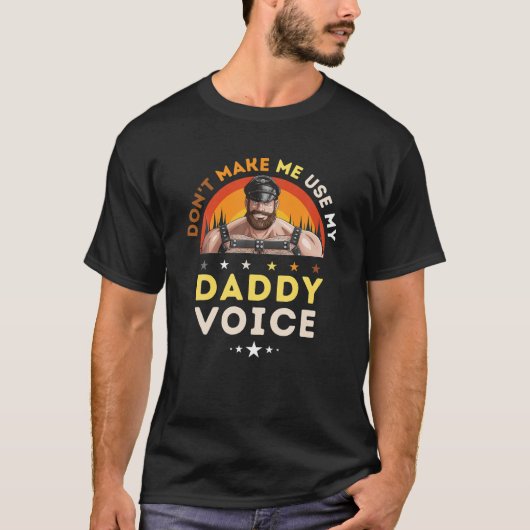Gay Leather Gay Dad Man Beer Kink Gay Bearded Da T-shirt (Voorkant)