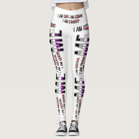 Gay, Lesbian, Bi, Trans, Queer, Aseksueel... ik be Leggings (Voorkant)