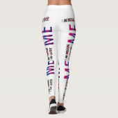 Gay, Lesbian, Bi, Trans, Queer, Aseksueel... ik be Leggings (Achterkant)