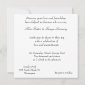 Gay Lesbian Chalkboard Design Huwelijksuitnodiging Kaart (Achterkant)