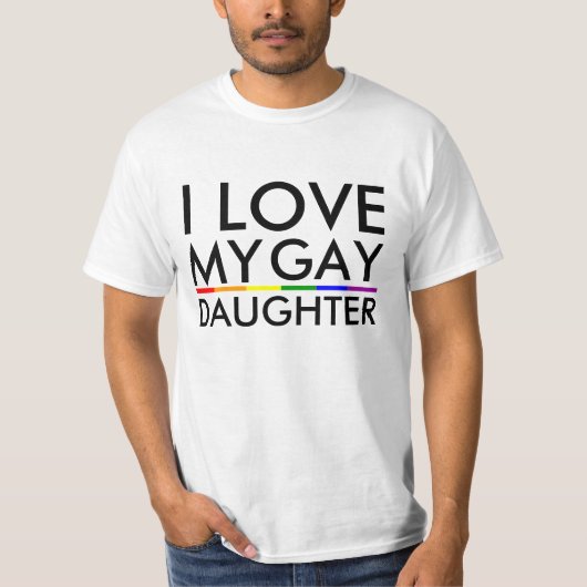 Gay / Lesbian Ik hou van Mijn Gay Daughter - Shirt (Voorkant)