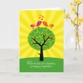 Gay Lesbian Jubileum gefeliciteerd Kaart (Gele Bloem)