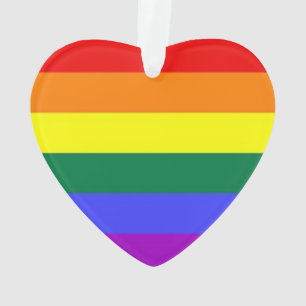 Gay Lesbian LGBT Rainbow Pride vlag Ornament