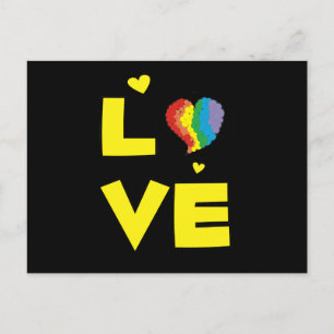 Gay Lesbian "Love" Pride Heart Gifts Briefkaart