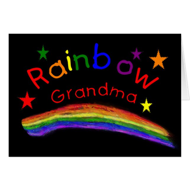 Gay Lesbian "Rainbow Grandma" (Voorkant Horizontaal)
