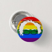 Gay/Lesbian voor Bernie Sanders Ronde Button 3,2 Cm (Voorkant /achterkant)