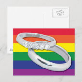 Gay Lesbian Wedding Briefkaart (Voorkant / Achterkant)