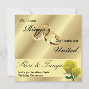 Gay Lesbian Wedding Ceremony Kaart