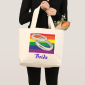 Gay Lesbian Wedding Grote Tote Bag (Voorkant (product))