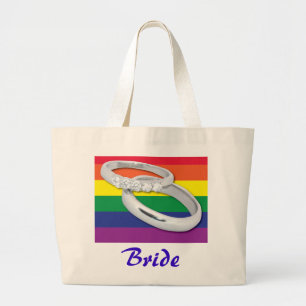 Gay Lesbian Wedding Grote Tote Bag