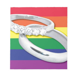Gay Lesbian Wedding Notitieblok