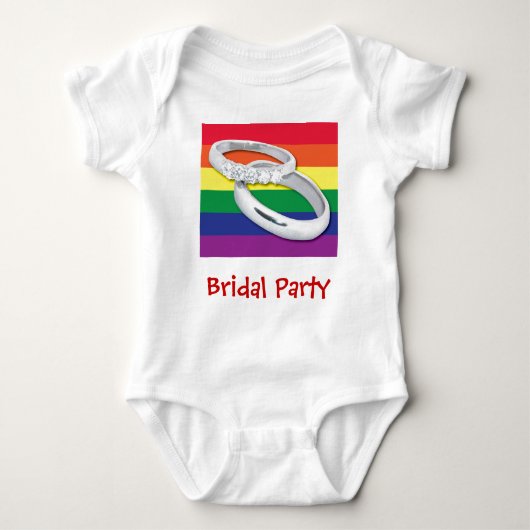 Gay Lesbian Wedding Romper (Voorkant)