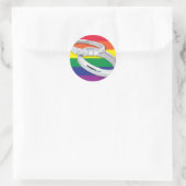 Gay Lesbian Wedding Ronde Sticker (Tas)