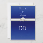 Gay/Lesbian WeddingInvitation Starfish Sand Dollar Kaart (Voorkant)