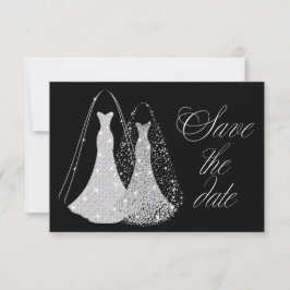 Gay Lesbisch Elegant Save the Date