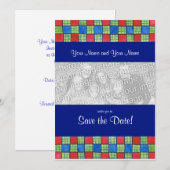 Gay/Lesbisch 'Save the Date' Fotokaart Uitnodiging (Voorkant / Achterkant)