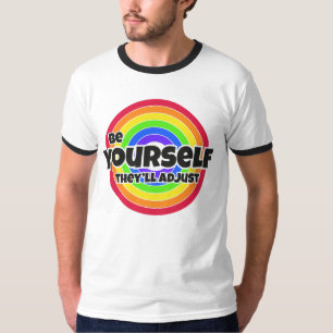 Gay lesbische LGBT Pride - wees jezelf, ze zullen T-shirt