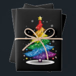 Gay LGBT Pride Rainbow Kerstboom Vrolijk Kerstfees Inpakpapier Vel<br><div class="desc">Gay LGBT Pride Rainbow Kerstboom Vrolijk Kerstfeest</div>