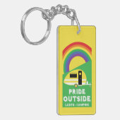 Gay LGBTQ Camping Gifts Sleutelhanger (Voorkant Links)
