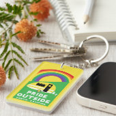 Gay LGBTQ Camping Gifts Sleutelhanger (Voorkant Rechts)