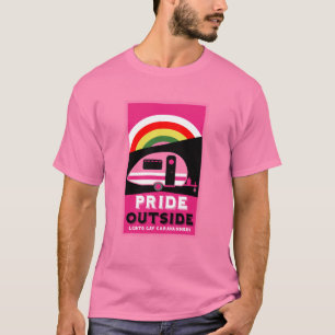 Gay LGBTQ Camping Gifts T-shirt
