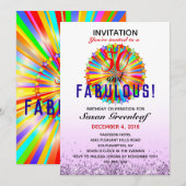 Gay LGBTQ Elke Leeftijd Fabulous Rainbow Verjaarda Kaart (Voorkant / Achterkant)