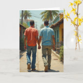 Gay lgbtq gisteravond was magisch kaart (Gele Bloem)