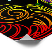 Gay LGBTQ Pride Masterliefde wint vuist in lucht Poster (Hoek)