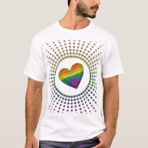 Gay LGBTQ Pride Month Love Rainbow Heart Stippen