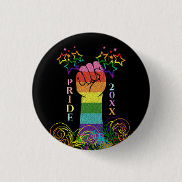 Gay LGBTQ Pride Month Rainbow Custom Ronde Button 3,2 Cm