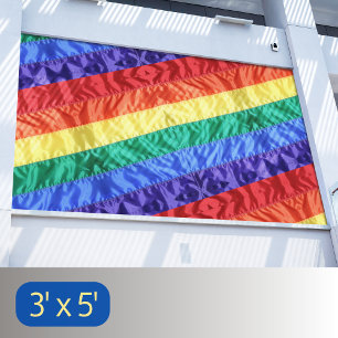 Gay LGBTQ Rainbow Flag Rainbow Stripes Gay Party Spandoek