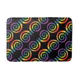 Gay LGBTQ Rainbow Pride Modern Patroon Badmat