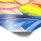 Gay liefde maak je regenboog foto afdruk (Hoek)