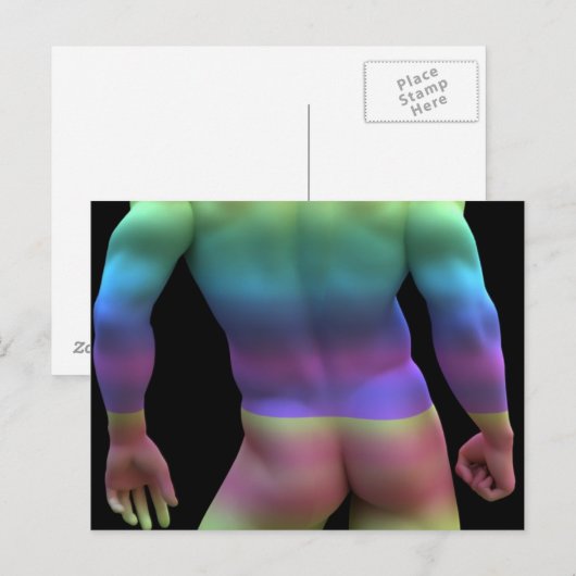 Gay Love Briefkaart (Voorkant / Achterkant)