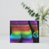 Gay Love Rainbow Briefkaart (Staand voorkant)