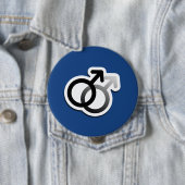 GAY LOVE SYMBOLS -.png Ronde Button 4,0 Cm (In situ)