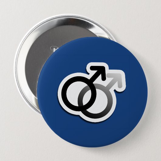 GAY LOVE SYMBOLS -.png Ronde Button 4,0 Cm (Voorkant /achterkant)