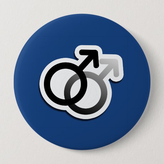 GAY LOVE SYMBOLS -.png Ronde Button 4,0 Cm (Voorkant)